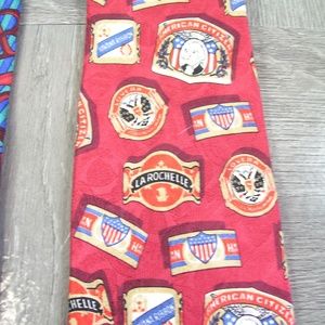 Cigar theme silk neck tie Robert Talbott